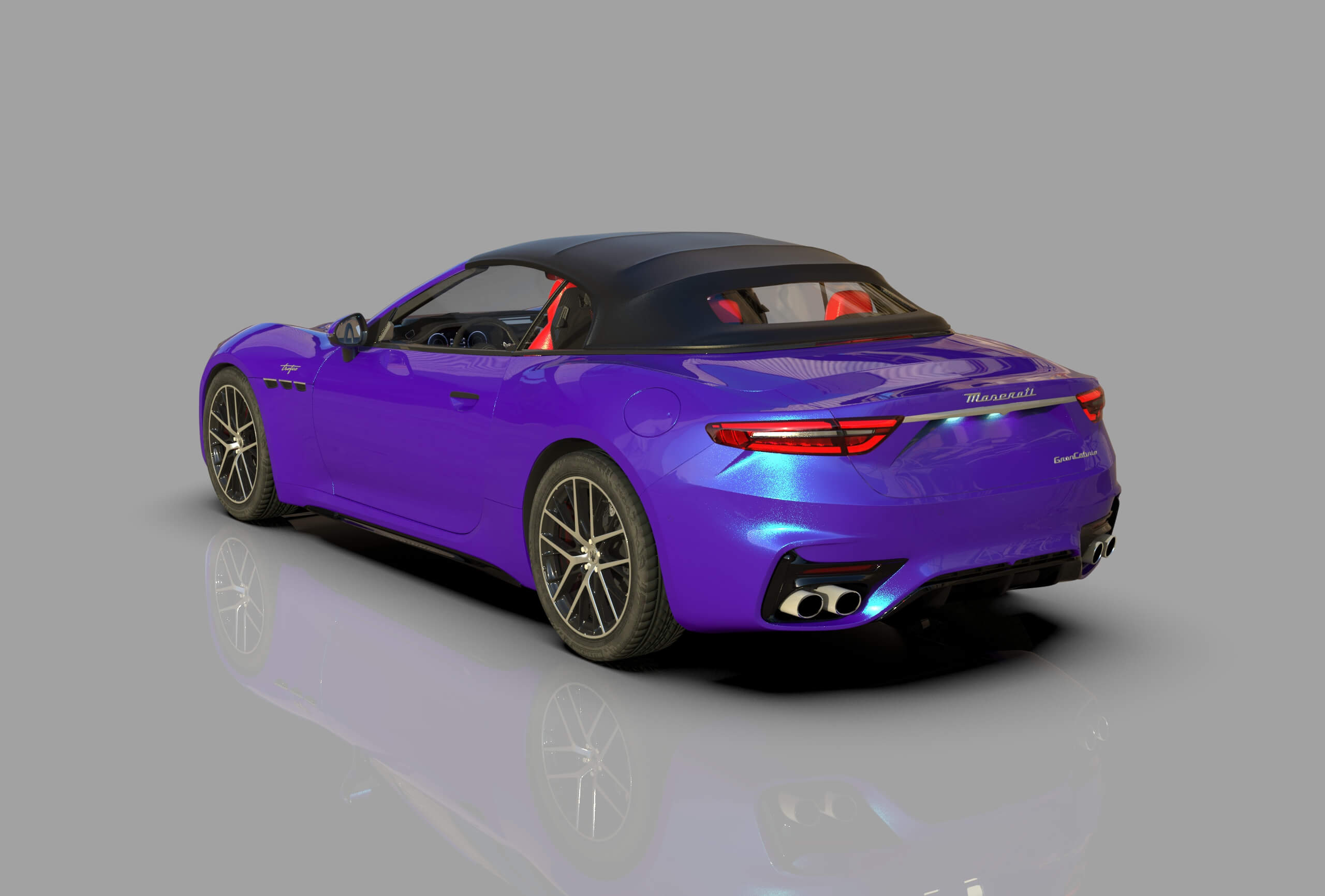 Maserati GranCabrio Trofeo 2023 HQinterior 3D Model