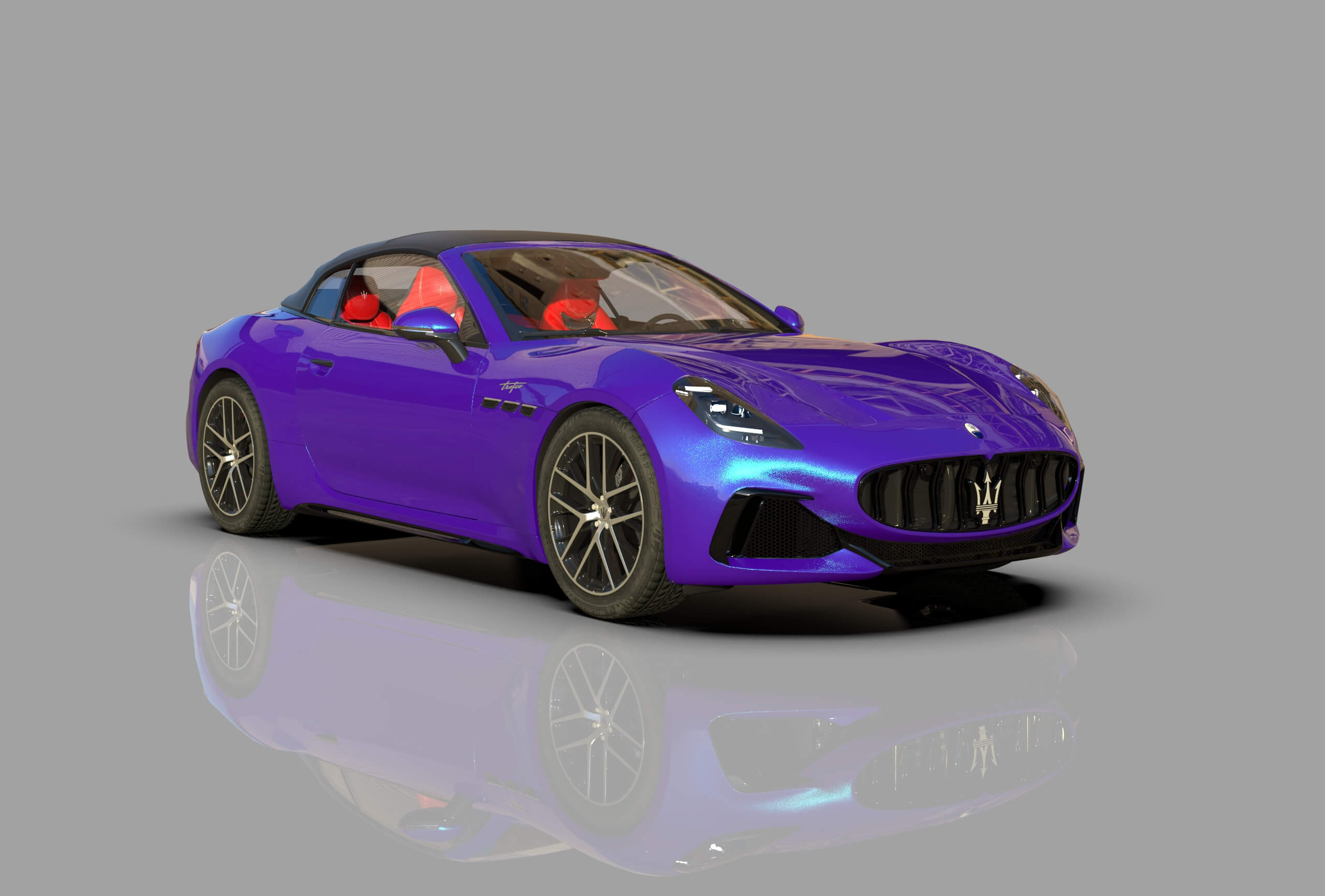 Maserati GranCabrio Trofeo 2023 HQinterior 3D Model