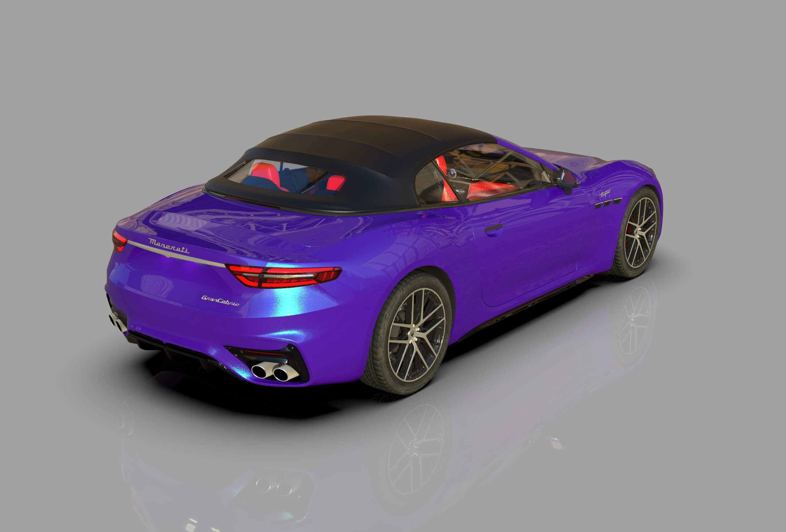 Maserati GranCabrio Trofeo 2023 HQinterior 3D Model