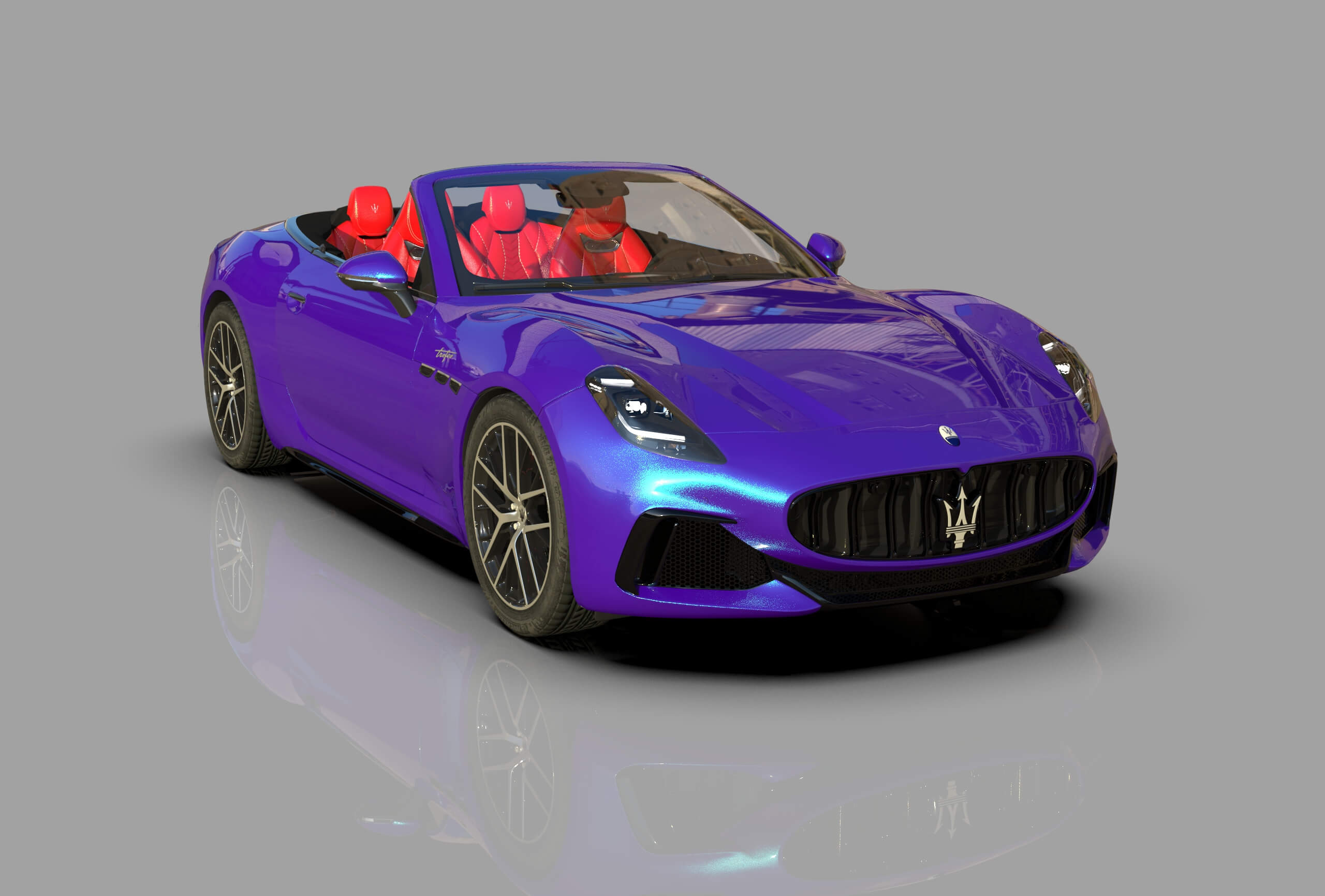 Maserati GranCabrio Trofeo 2023 HQinterior 3D Model