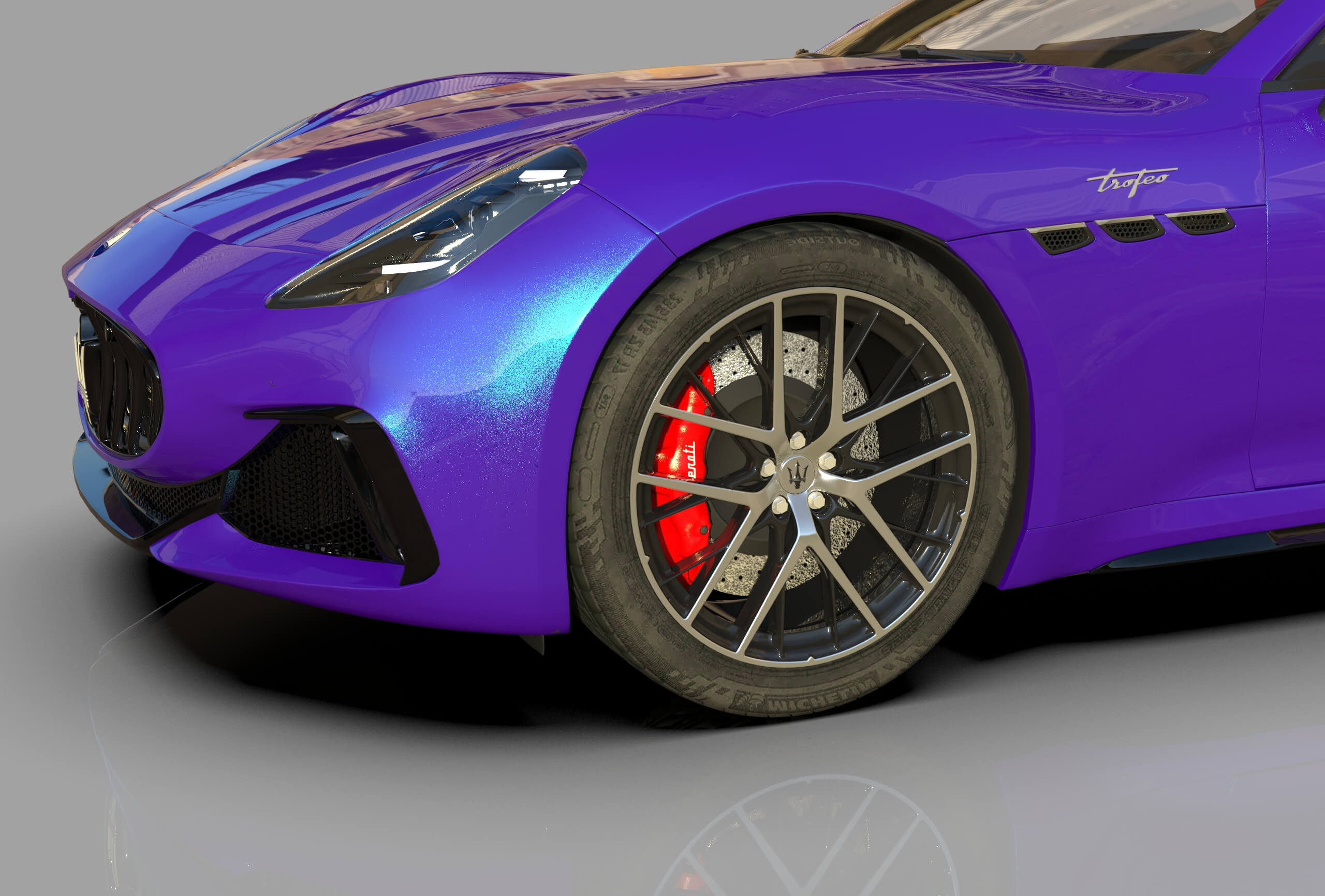 Maserati GranCabrio Trofeo 2023 HQinterior 3D Model