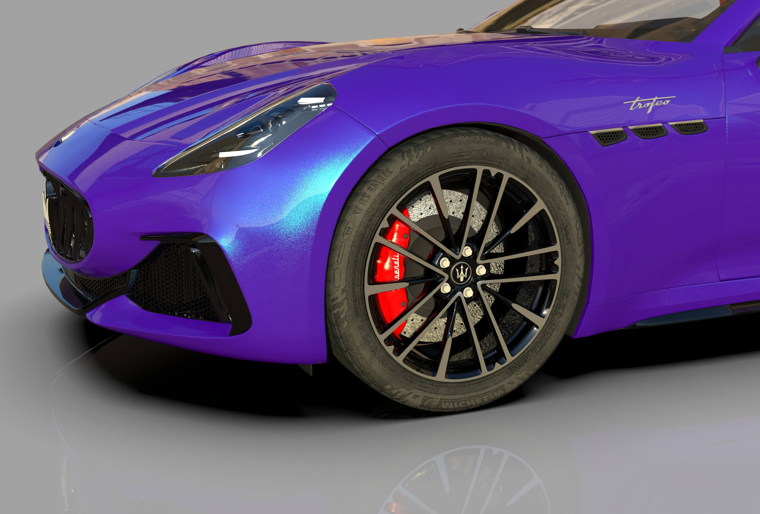 Maserati GranCabrio Trofeo 2023 HQinterior 3D Model
