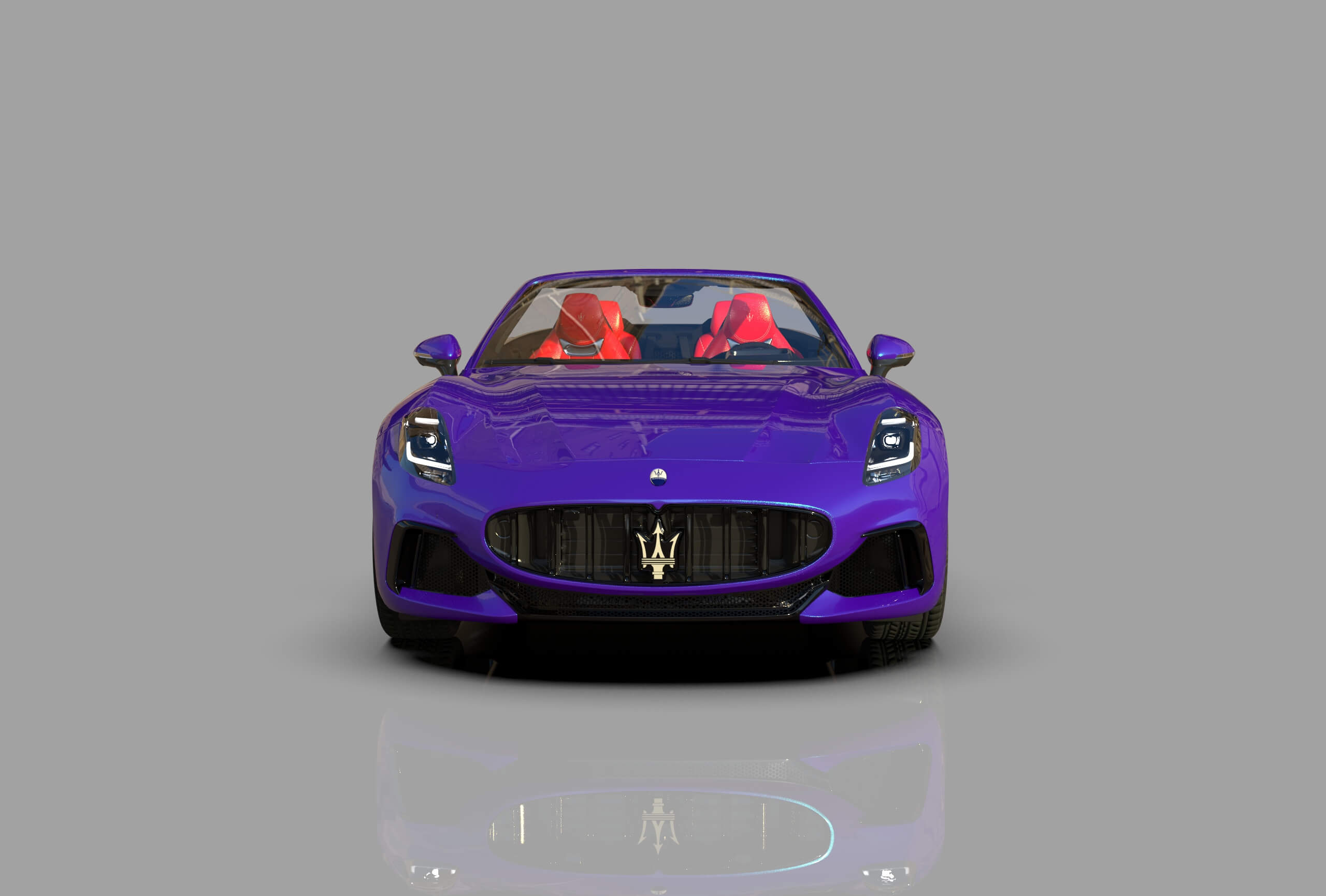 Maserati GranCabrio Trofeo 2023 HQinterior 3D Model