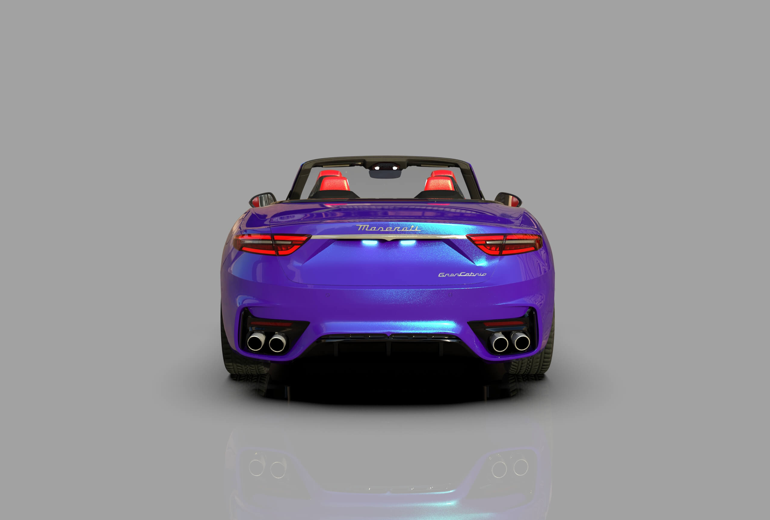 Maserati GranCabrio Trofeo 2023 HQinterior 3D Model