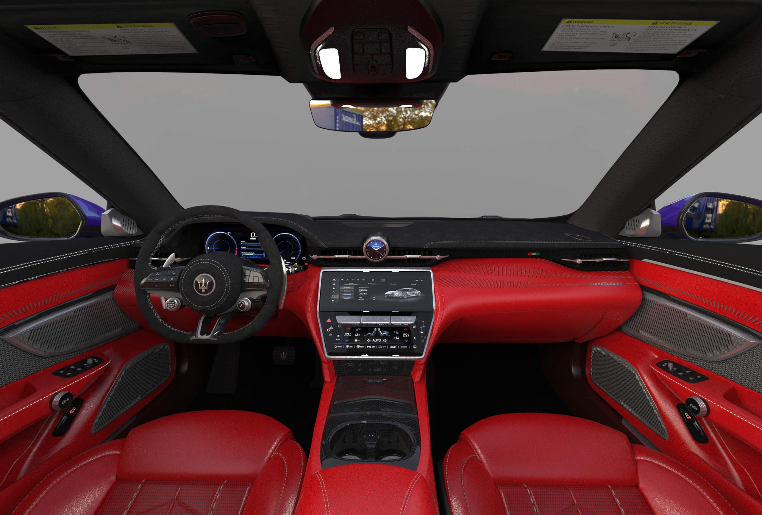 Maserati GranCabrio Trofeo 2023 HQinterior 3D Model