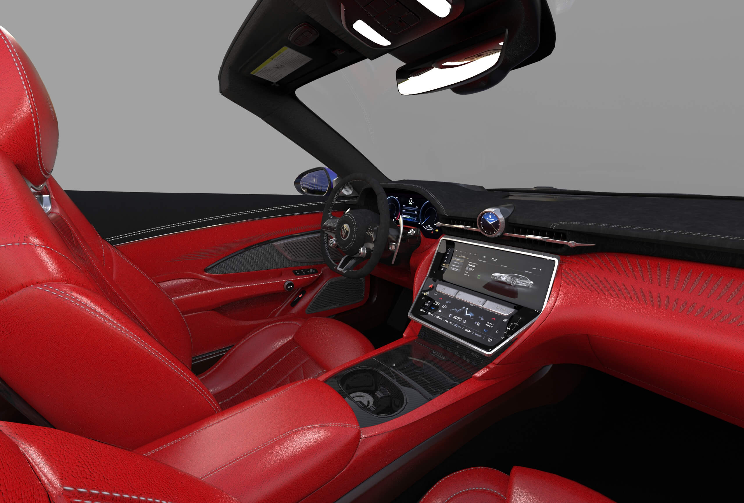 Maserati GranCabrio Trofeo 2023 HQinterior 3D Model