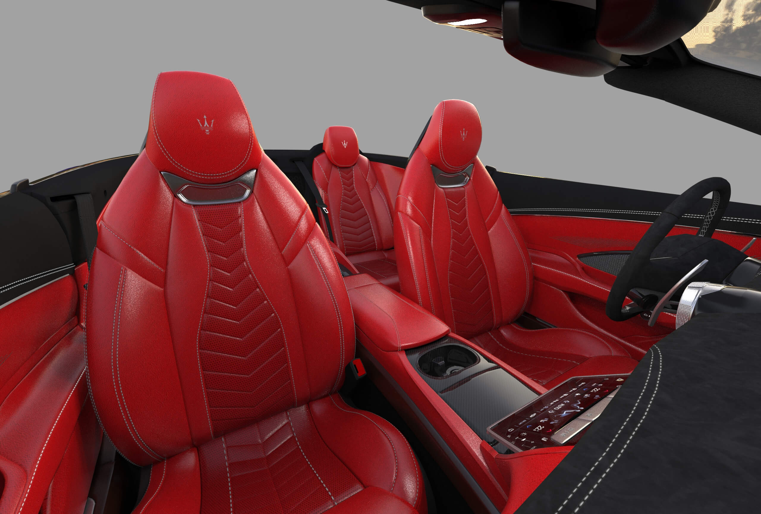 Maserati GranCabrio Trofeo 2023 HQinterior 3D Model