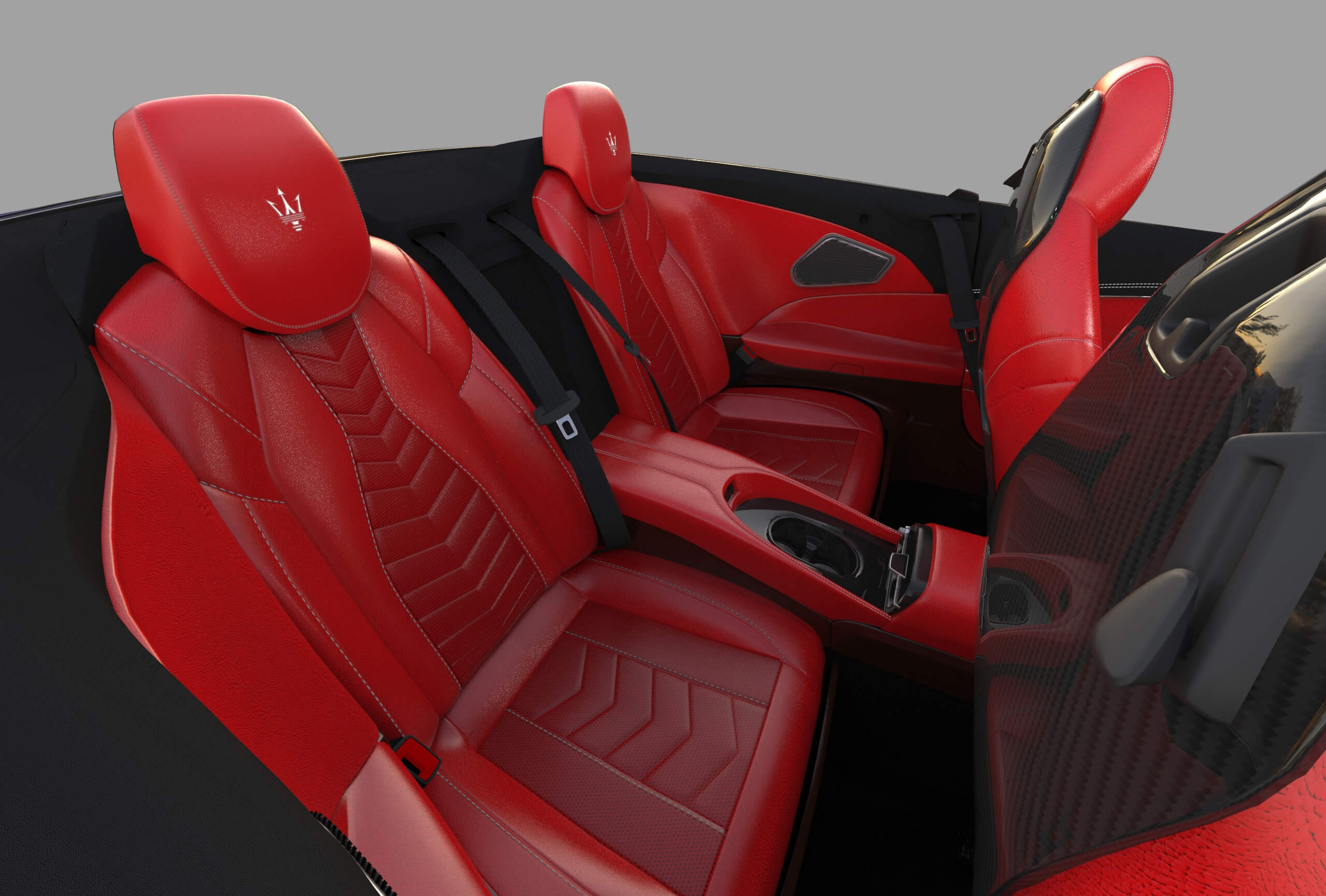 Maserati GranCabrio Trofeo 2023 HQinterior 3D Model