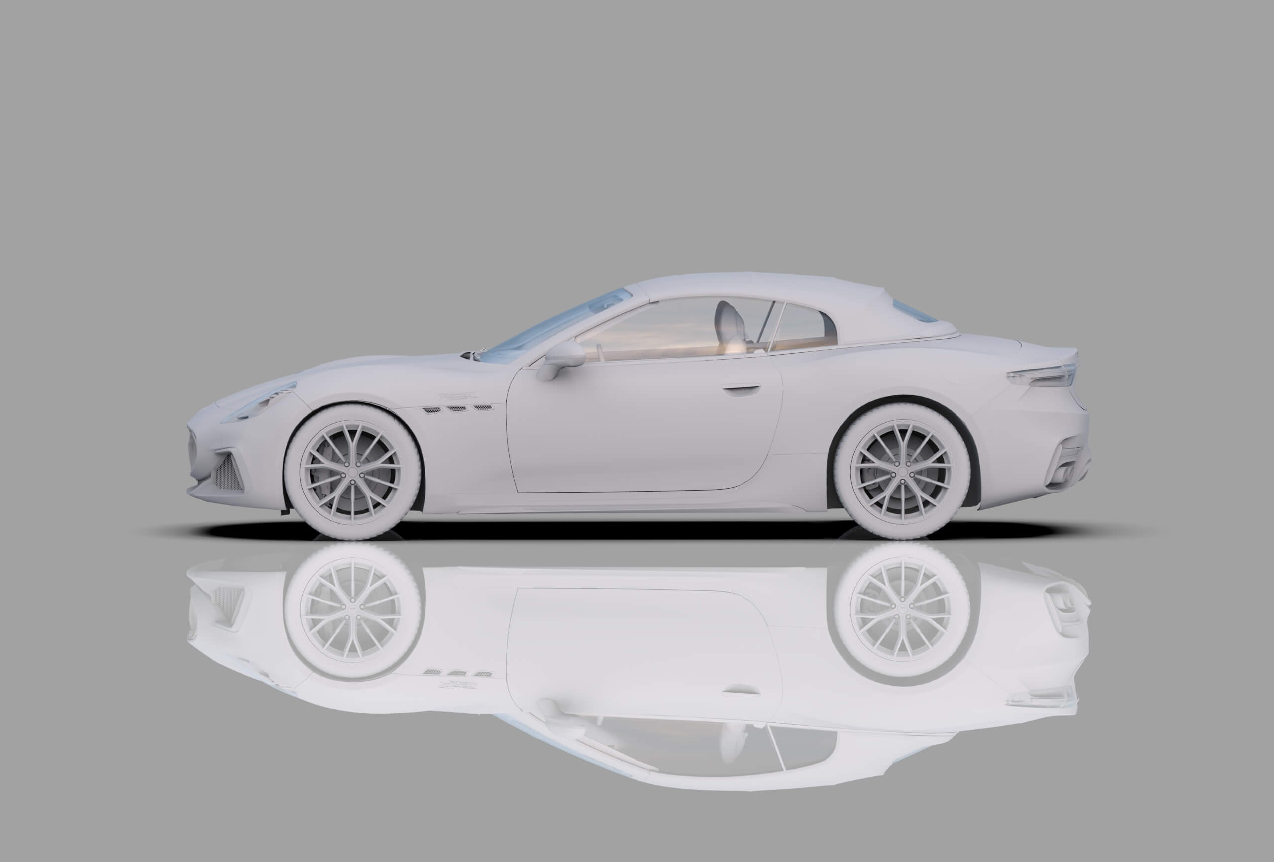 Maserati GranCabrio Trofeo 2023 HQinterior 3D Model