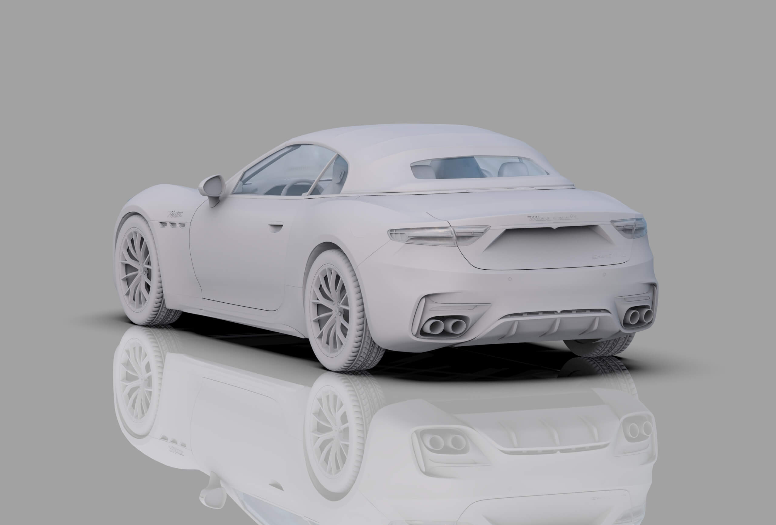 Maserati GranCabrio Trofeo 2023 HQinterior 3D Model