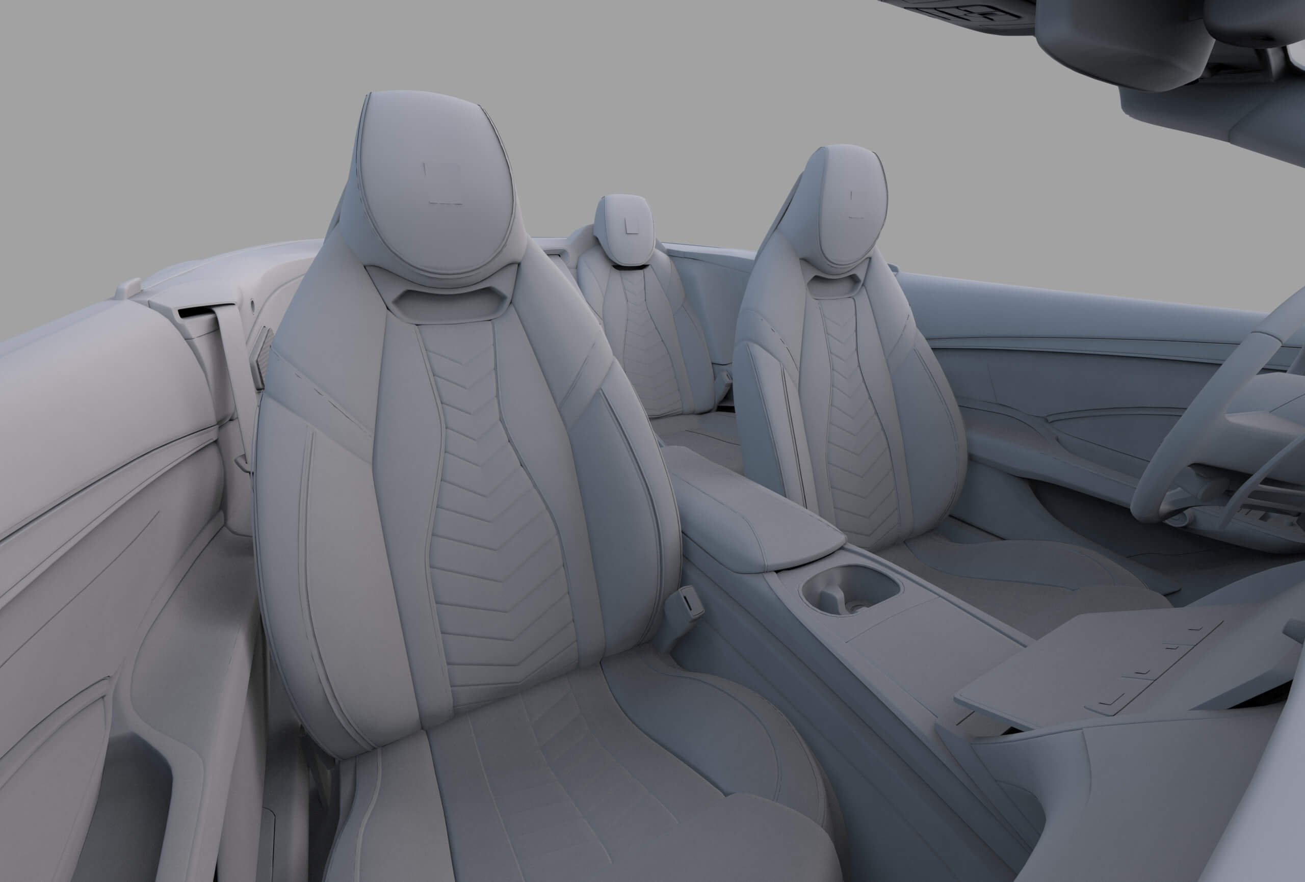 Maserati GranCabrio Trofeo 2023 HQinterior 3D Model