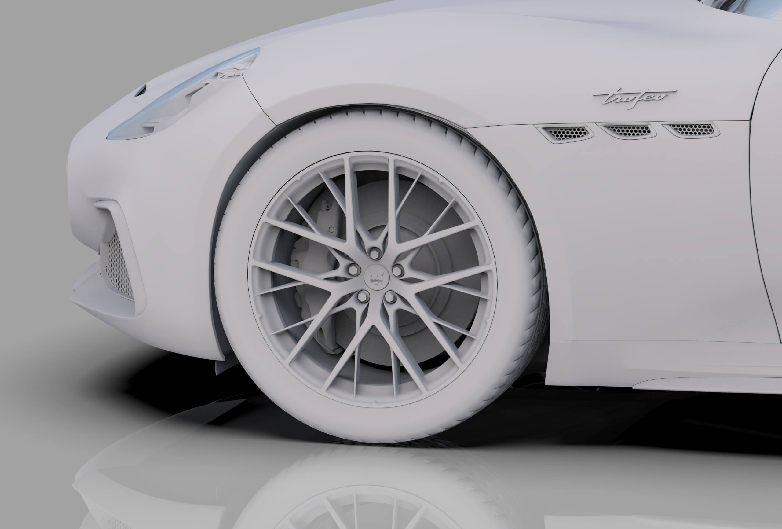 Maserati GranCabrio Trofeo 2023 HQinterior 3D Model