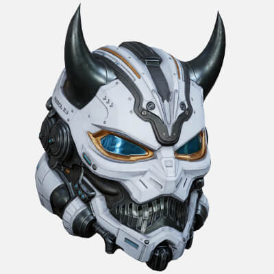 Sci-Fi Helmet P06 3D Model