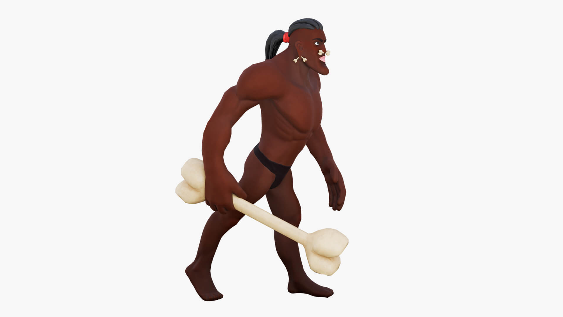 Stylized Savager Primitive Wild Rigged Stylized Character 3D Model
