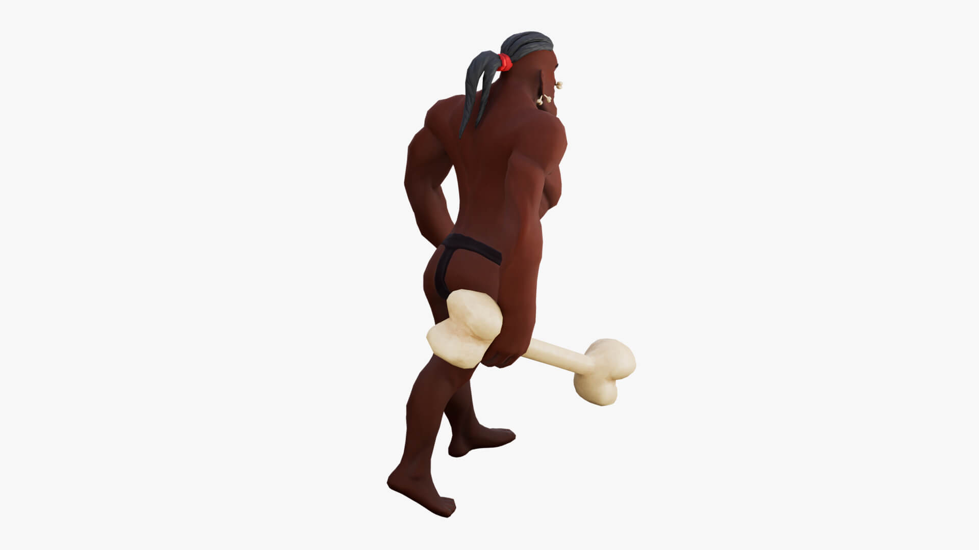 Stylized Savager Primitive Wild Rigged Stylized Character 3D Model