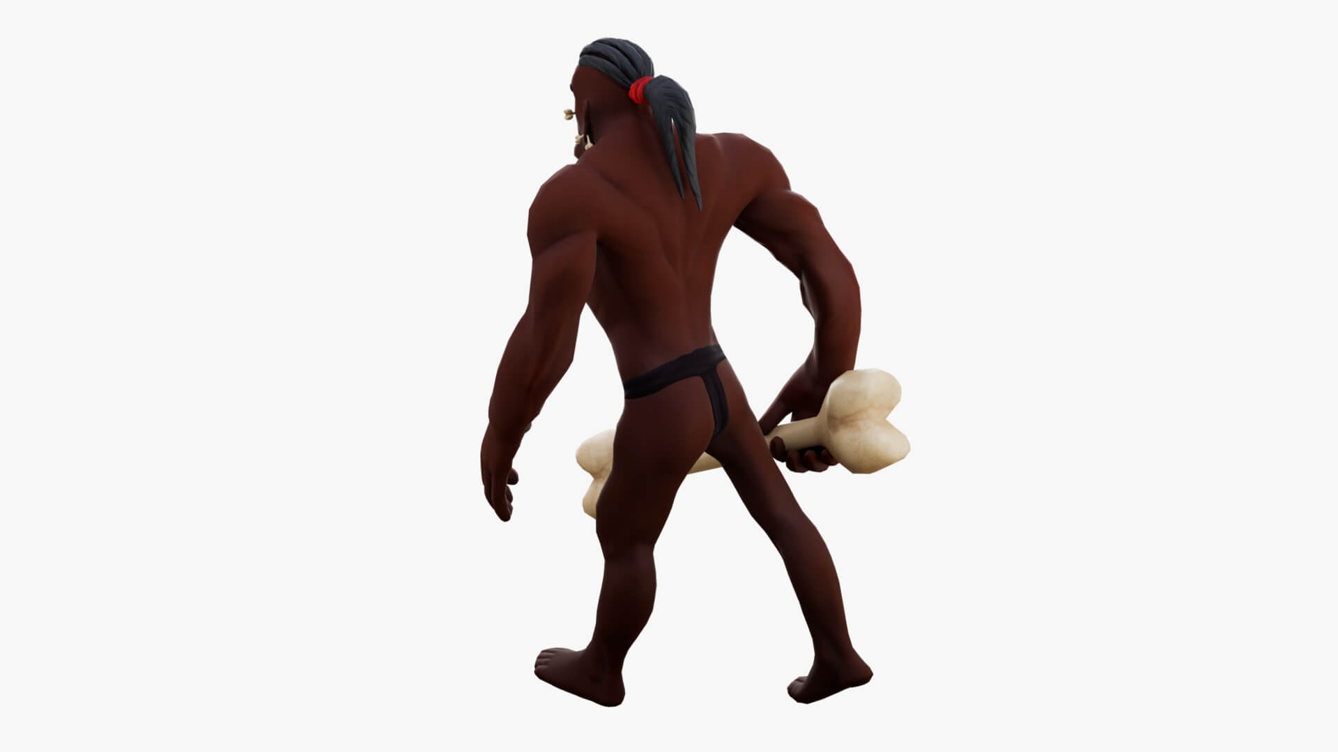 Stylized Savager Primitive Wild Rigged Stylized Character 3D Model
