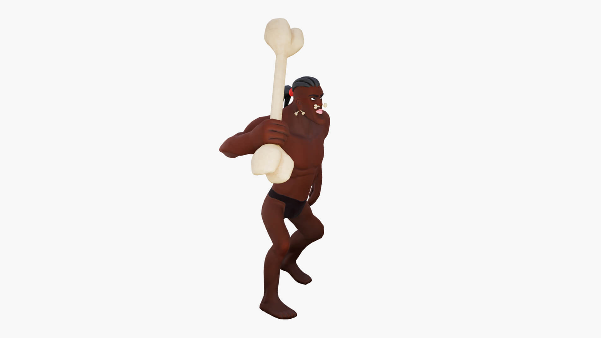 Stylized Savager Primitive Wild Rigged Stylized Character 3D Model