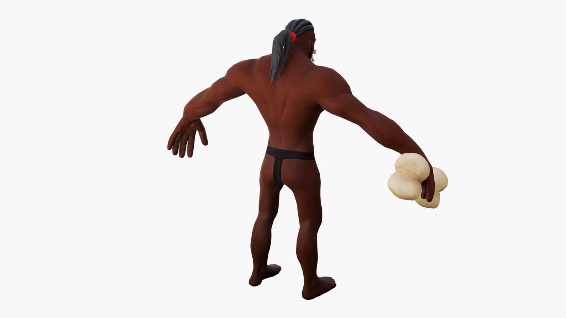 Stylized Savager Primitive Wild Rigged Stylized Character 3D Model