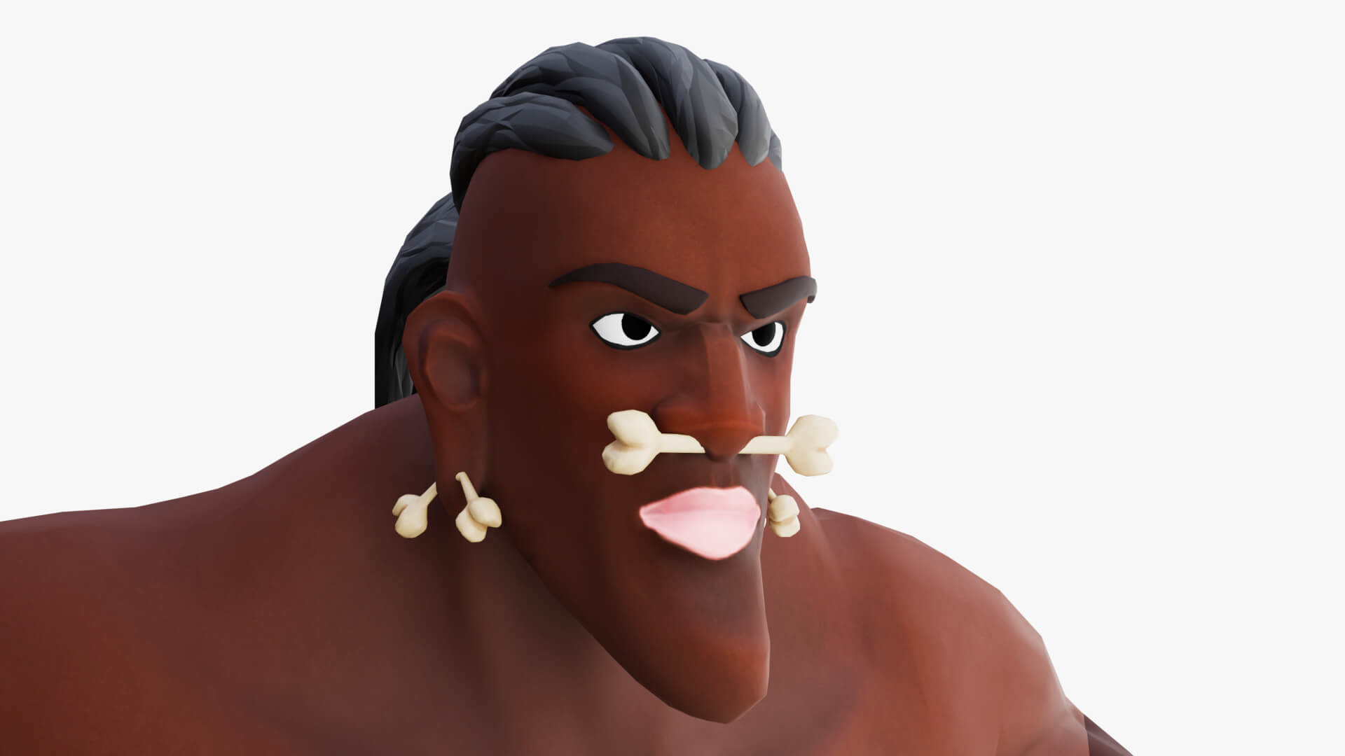 Stylized Savager Primitive Wild Rigged Stylized Character 3D Model