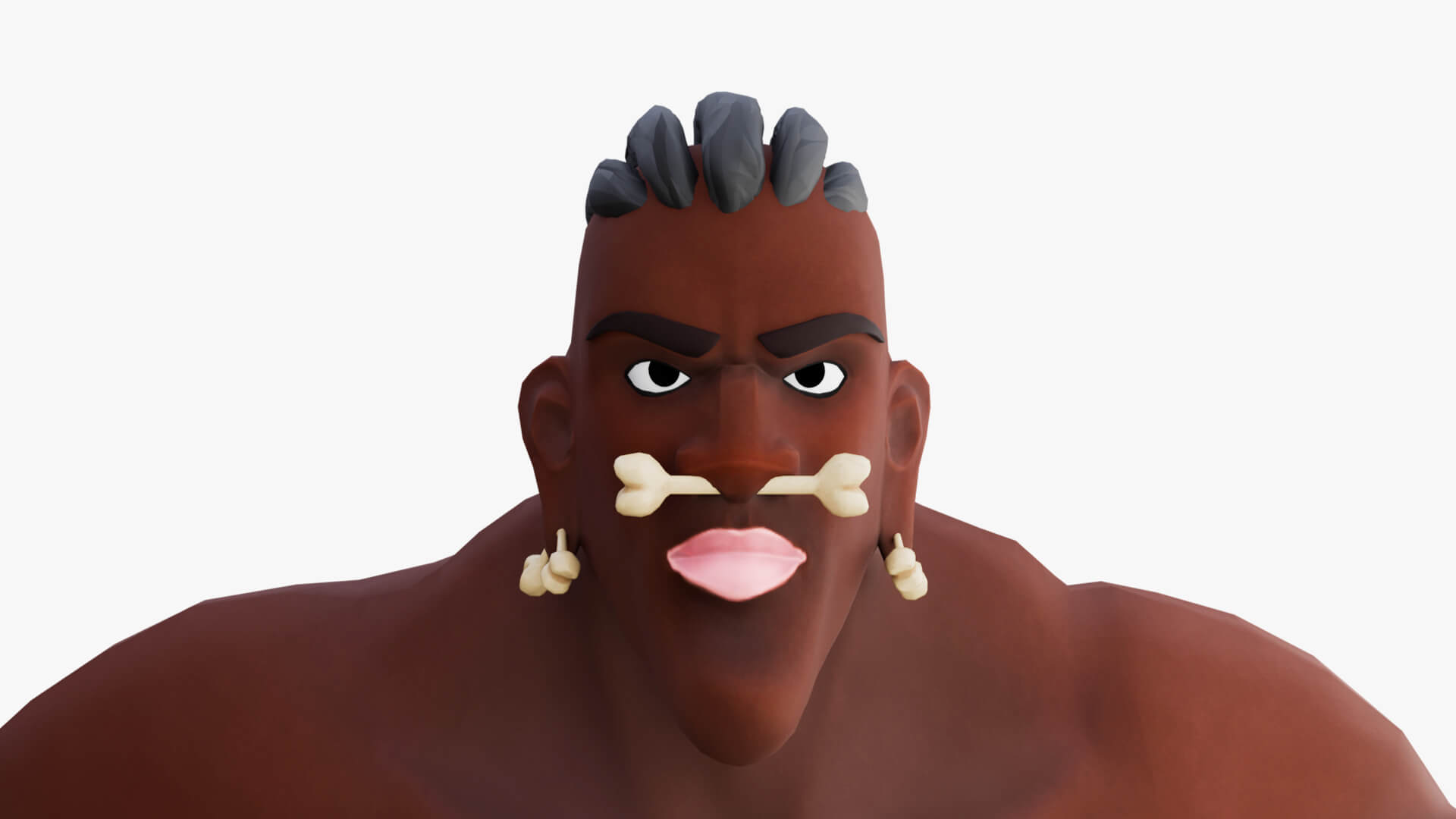 Stylized Savager Primitive Wild Rigged Stylized Character 3D Model