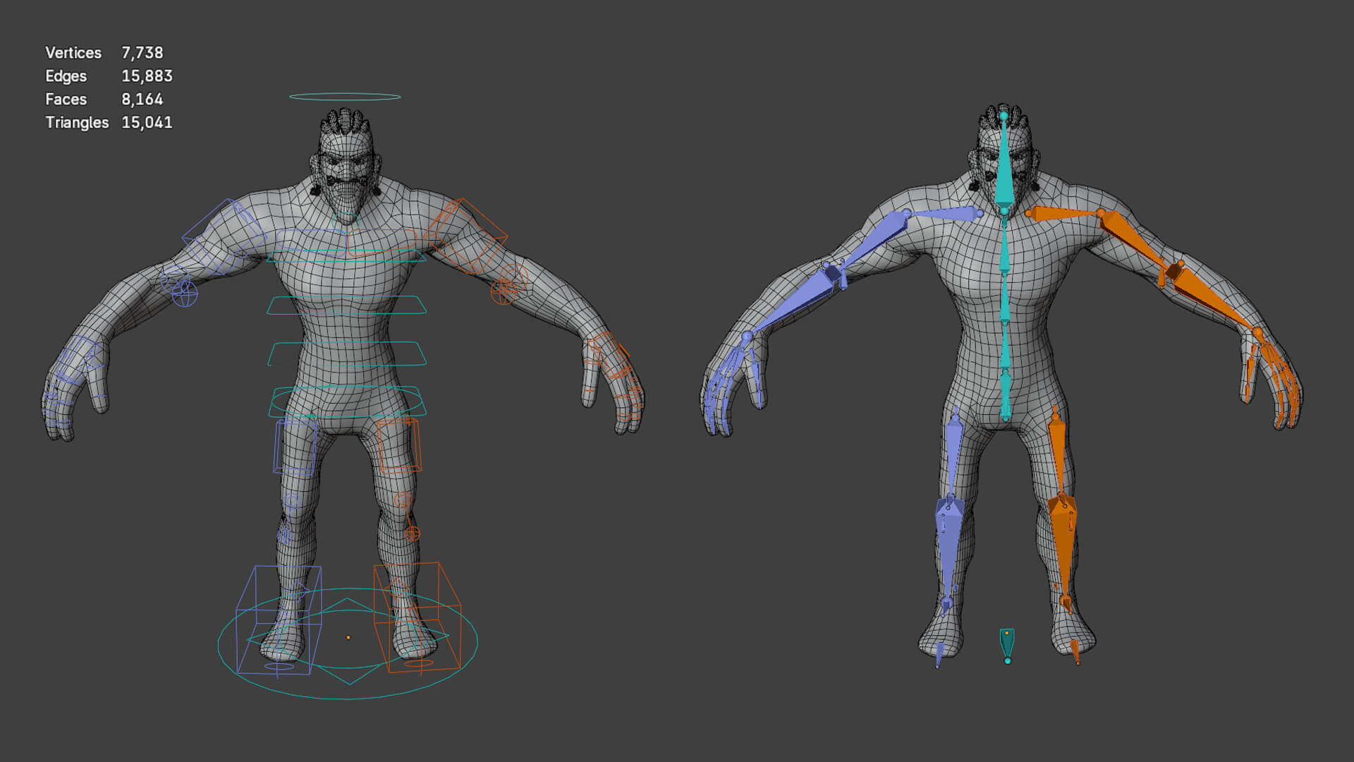 Stylized Savager Primitive Wild Rigged Stylized Character 3D Model