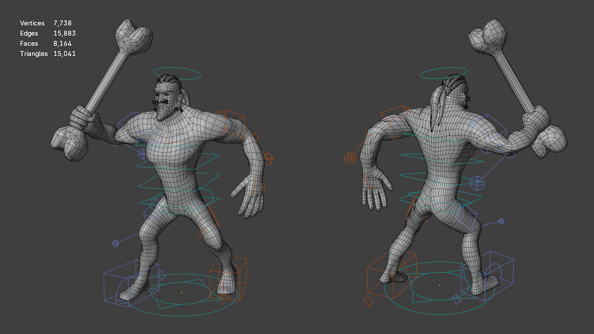 Stylized Savager Primitive Wild Rigged Stylized Character 3D Model