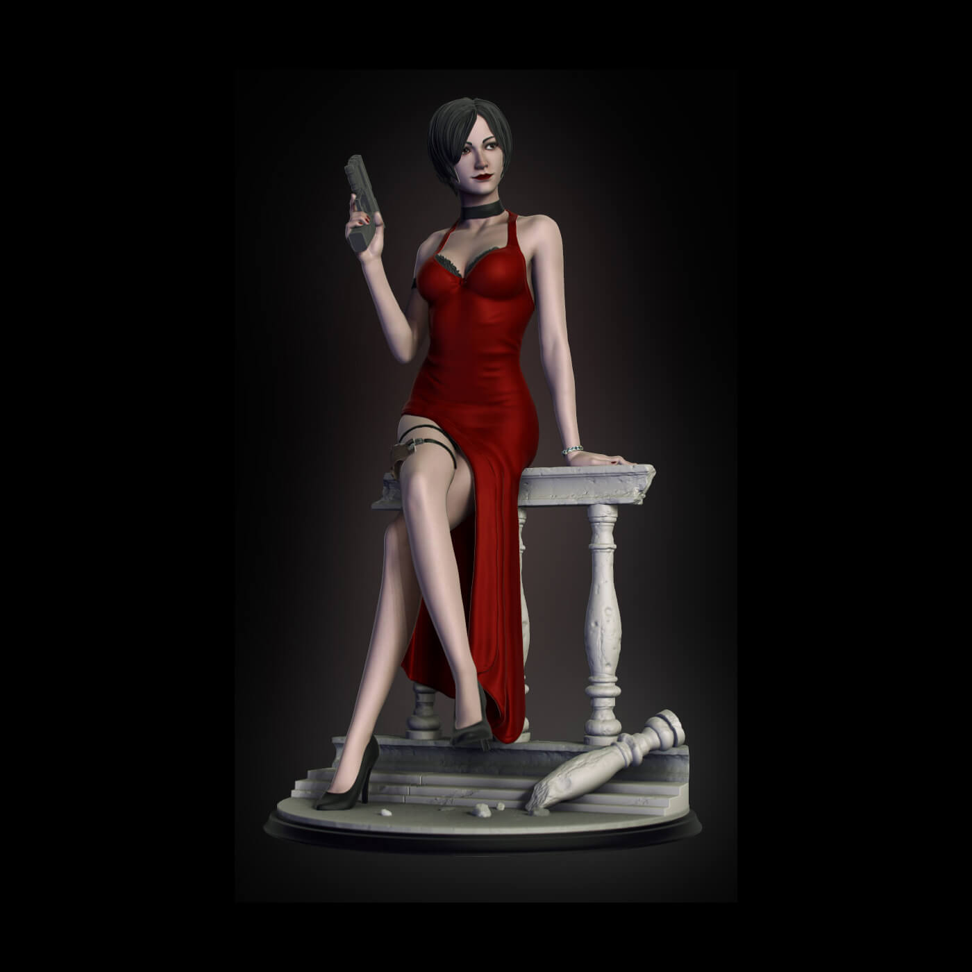 Ada Wong Resident Evil Figure 3D Print Model 3D Model