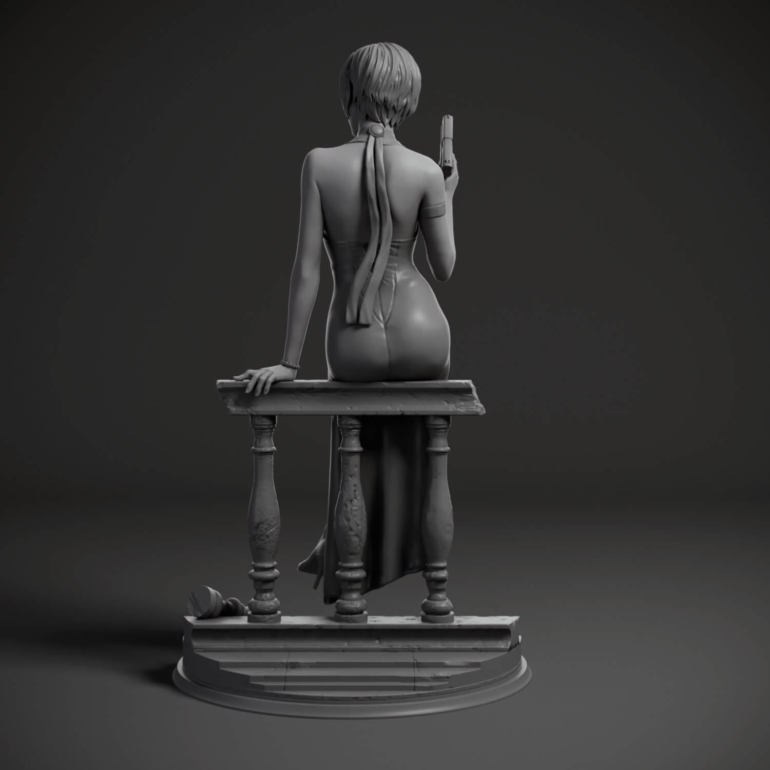 Ada Wong Resident Evil Figure 3D Print Model 3D Model