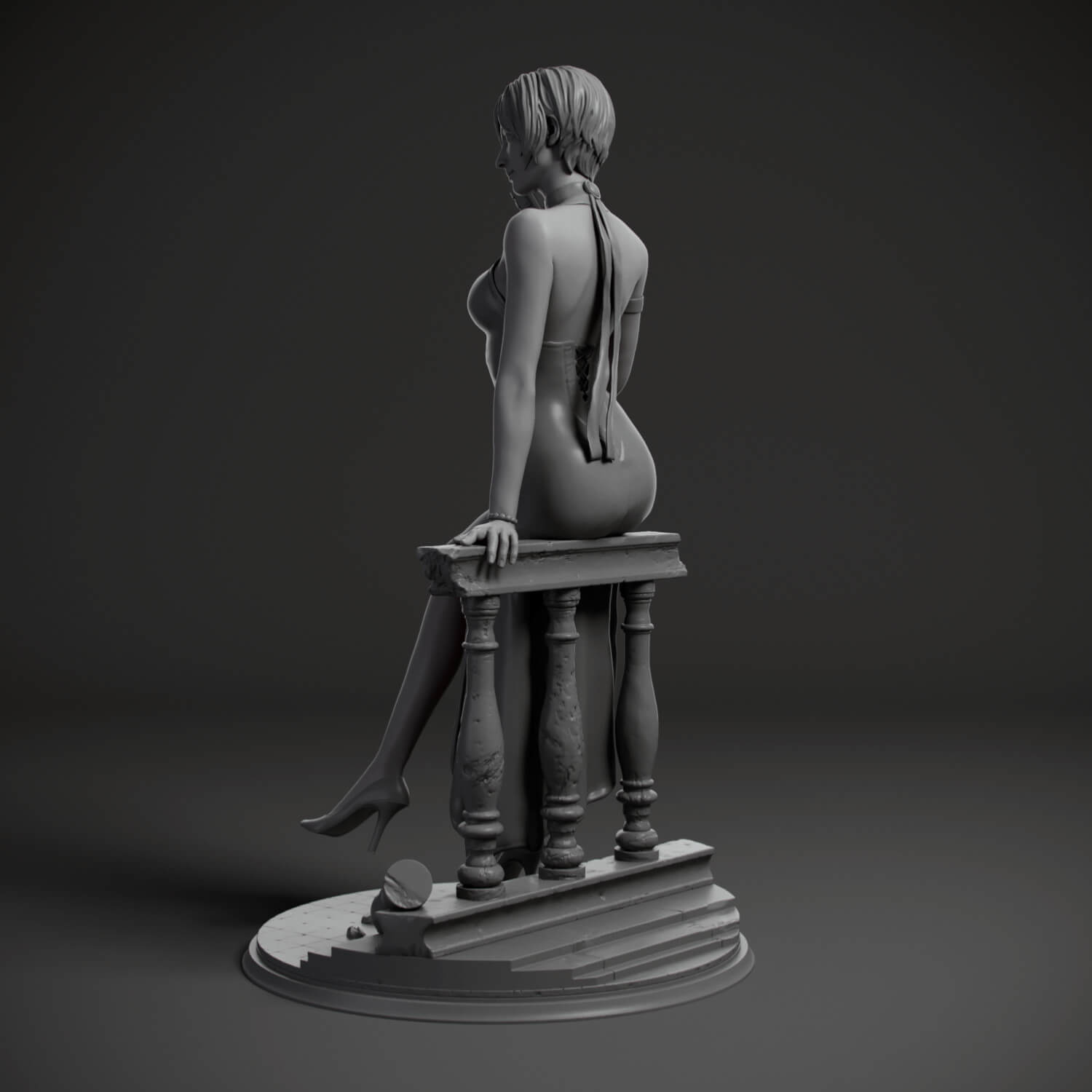 Ada Wong Resident Evil Figure 3D Print Model 3D Model