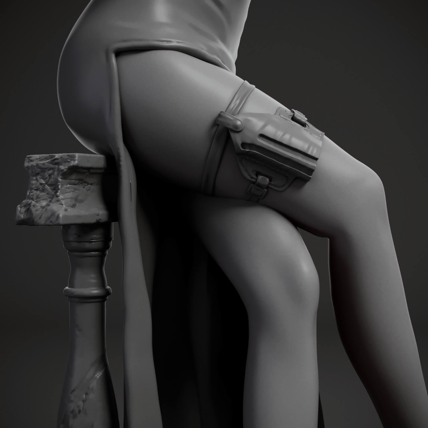 Ada Wong Resident Evil Figure 3D Print Model 3D Model