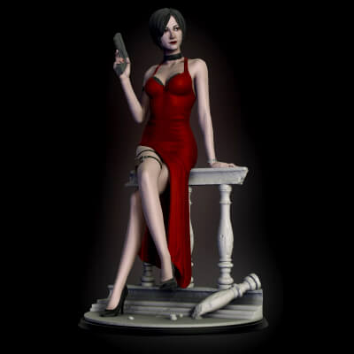 Ada Wong Resident Evil Figure 3D Print Model
