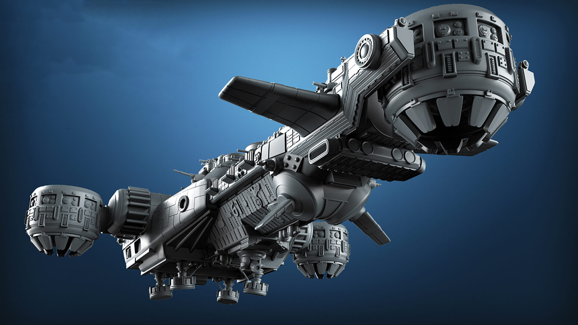 Ausmerzer Wolfenstein Battleship 3D Print Model 3D Model