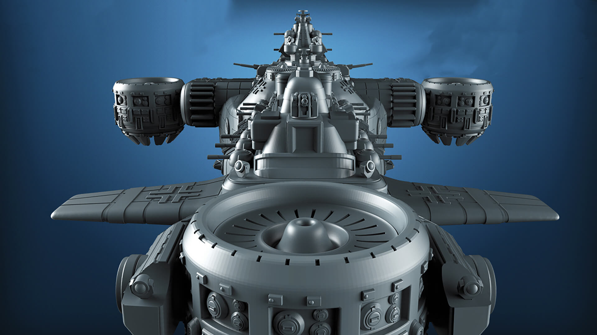 Ausmerzer Wolfenstein Battleship 3D Print Model 3D Model
