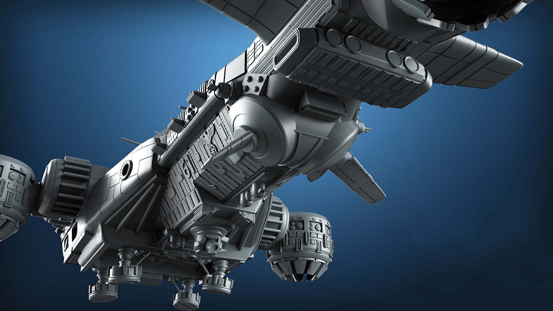 Ausmerzer Wolfenstein Battleship 3D Print Model 3D Model