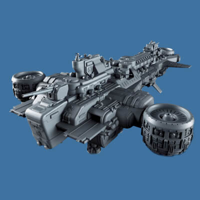 Ausmerzer Wolfenstein Battleship 3D Print Model