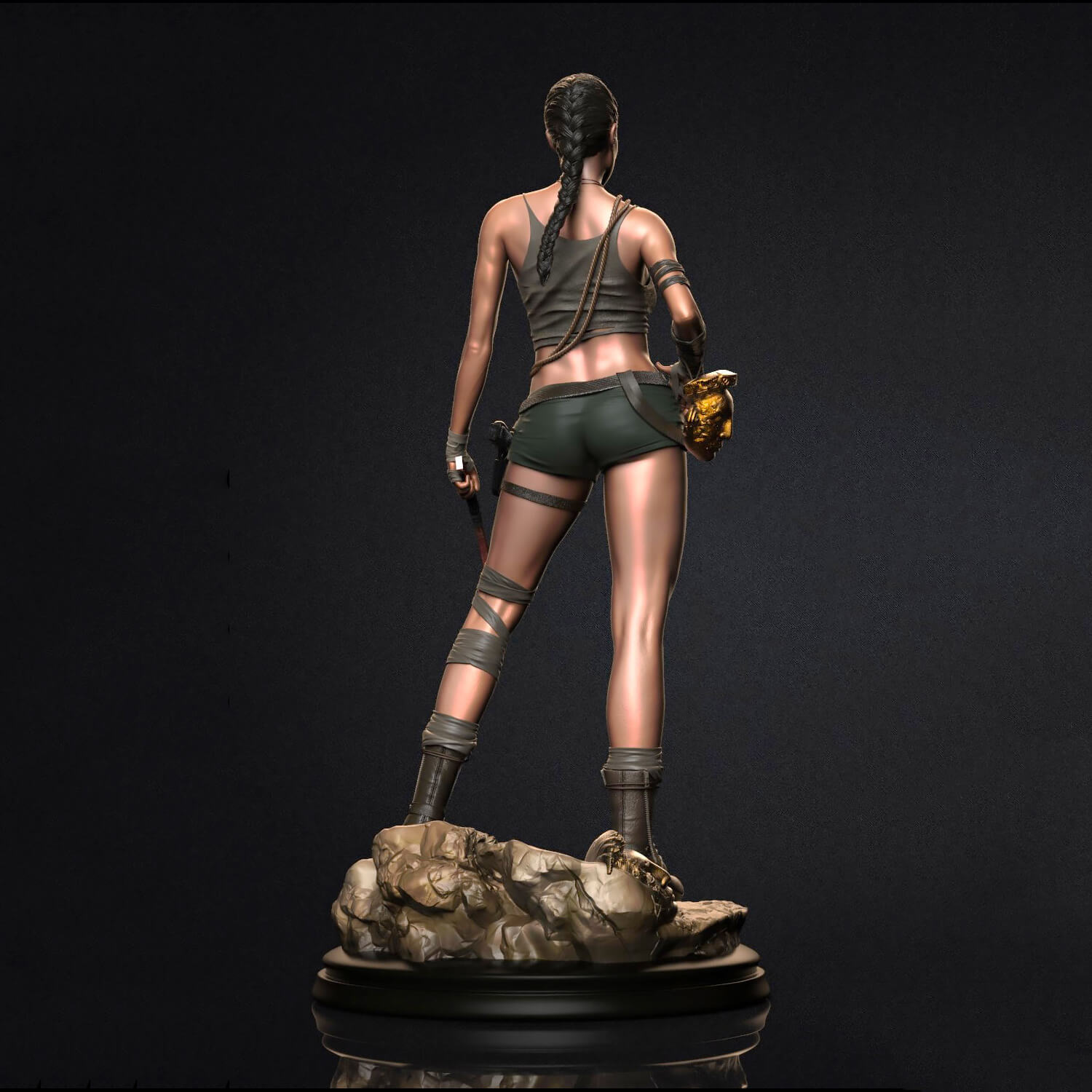 Lara Croft Angelina Jolie From Tomb Raider 3D Print Model 3D Model