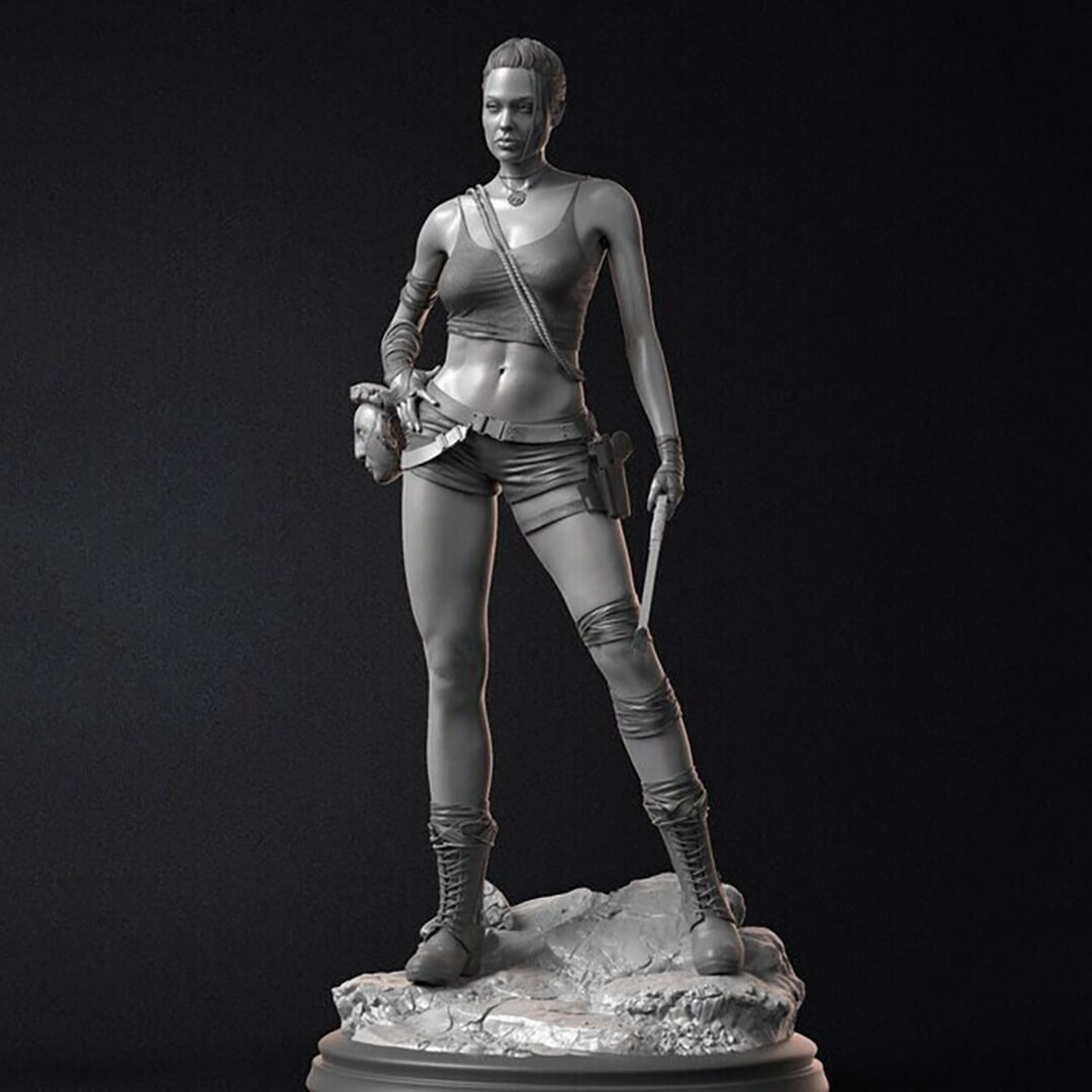 Lara Croft Angelina Jolie From Tomb Raider 3D Print Model 3D Model