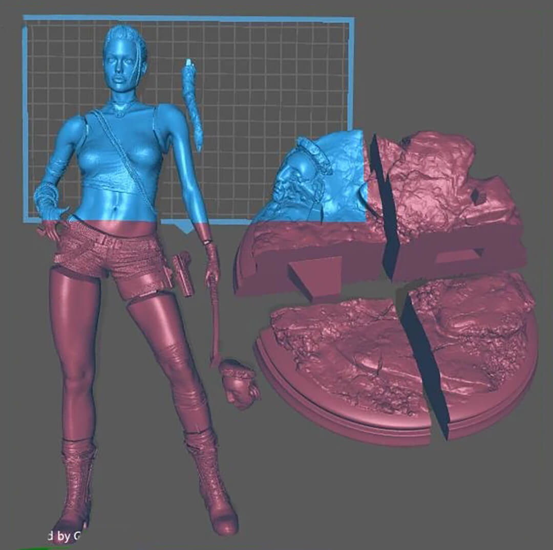 Lara Croft Angelina Jolie From Tomb Raider 3D Print Model 3D Model