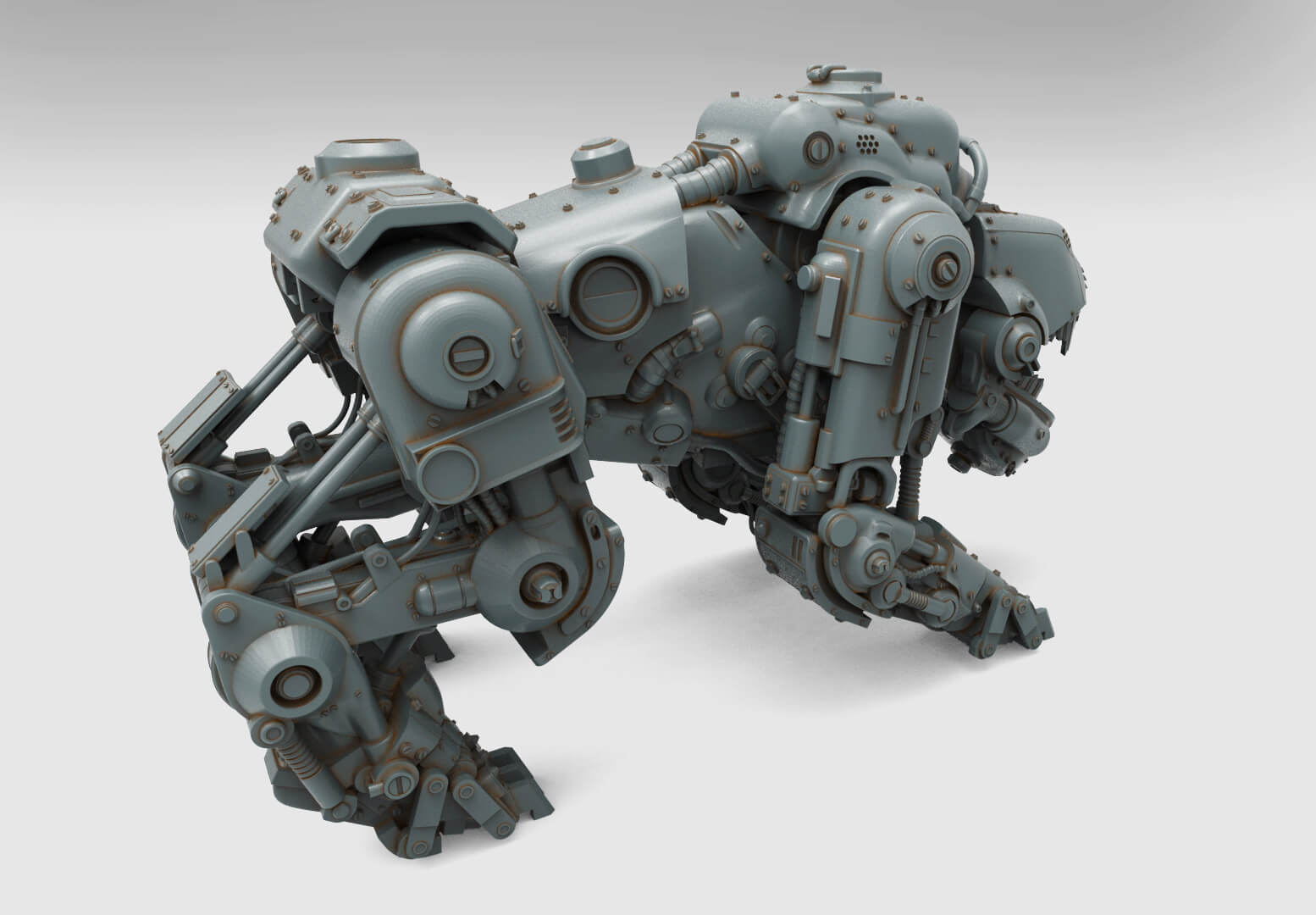 Panzerhund Wolfenstein Military Robot Dog 3D Print Model 3D Model