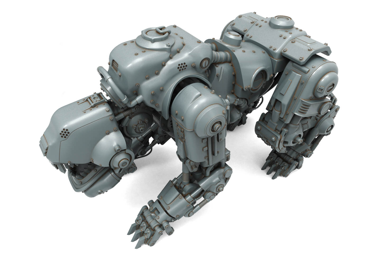 Panzerhund Wolfenstein Military Robot Dog 3D Print Model 3D Model