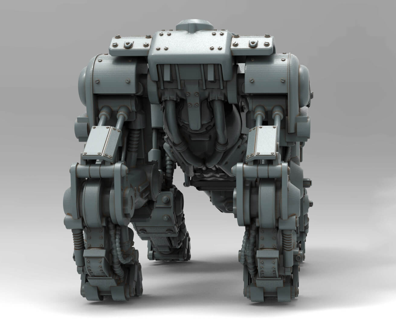Panzerhund Wolfenstein Military Robot Dog 3D Print Model 3D Model