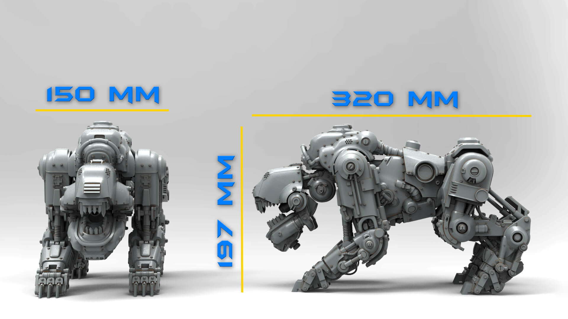 Panzerhund Wolfenstein Military Robot Dog 3D Print Model 3D Model