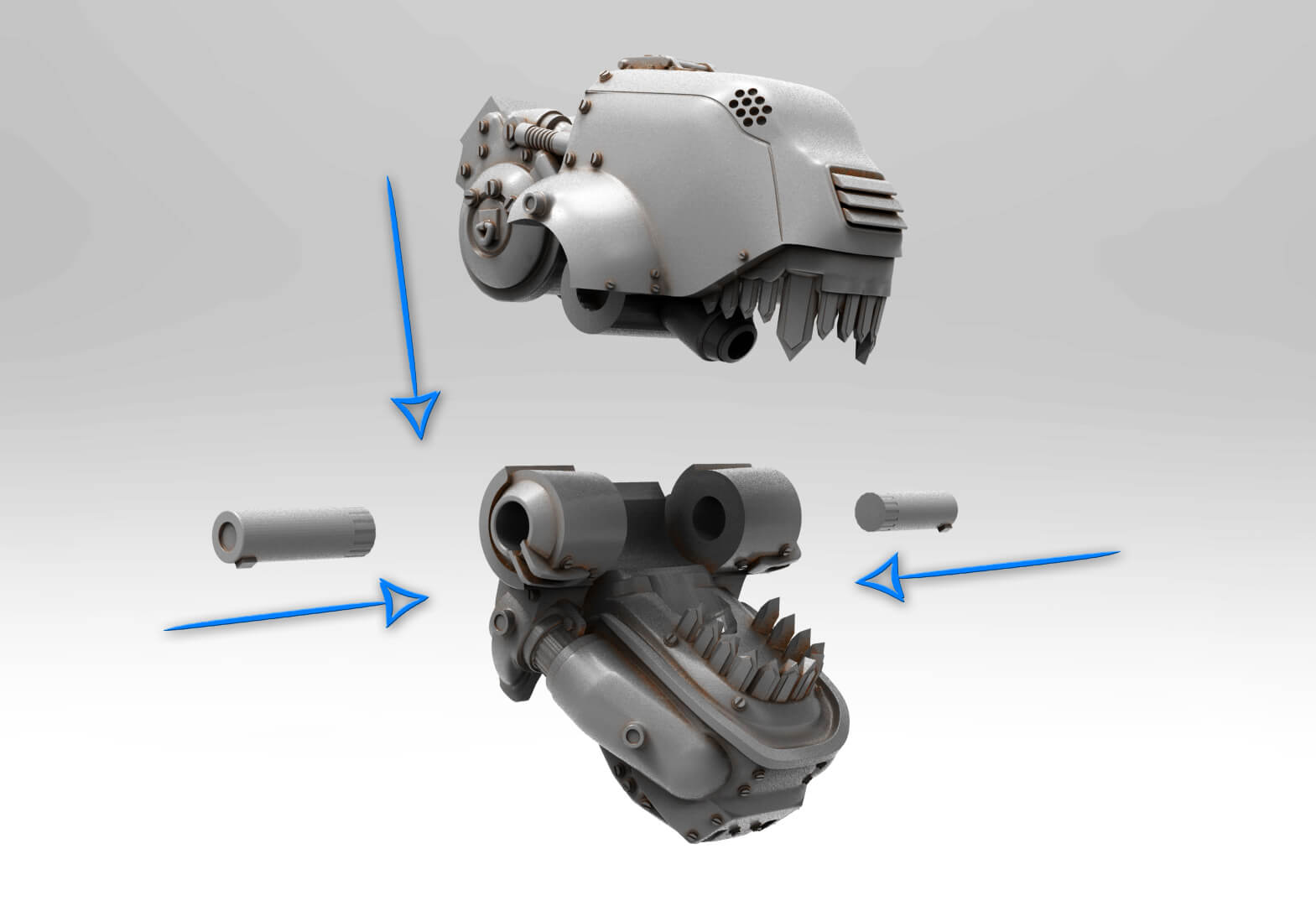 Panzerhund Wolfenstein Military Robot Dog 3D Print Model 3D Model