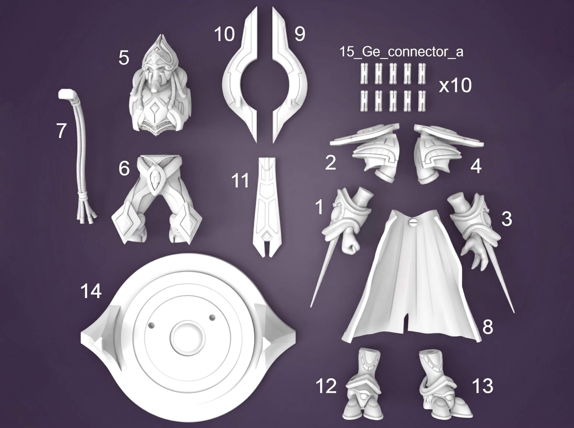 StarCraft Artanis Figure 3D Print Model 3D Model