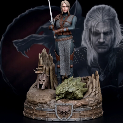 Witcher Ciri Special Figure 3D Print Model