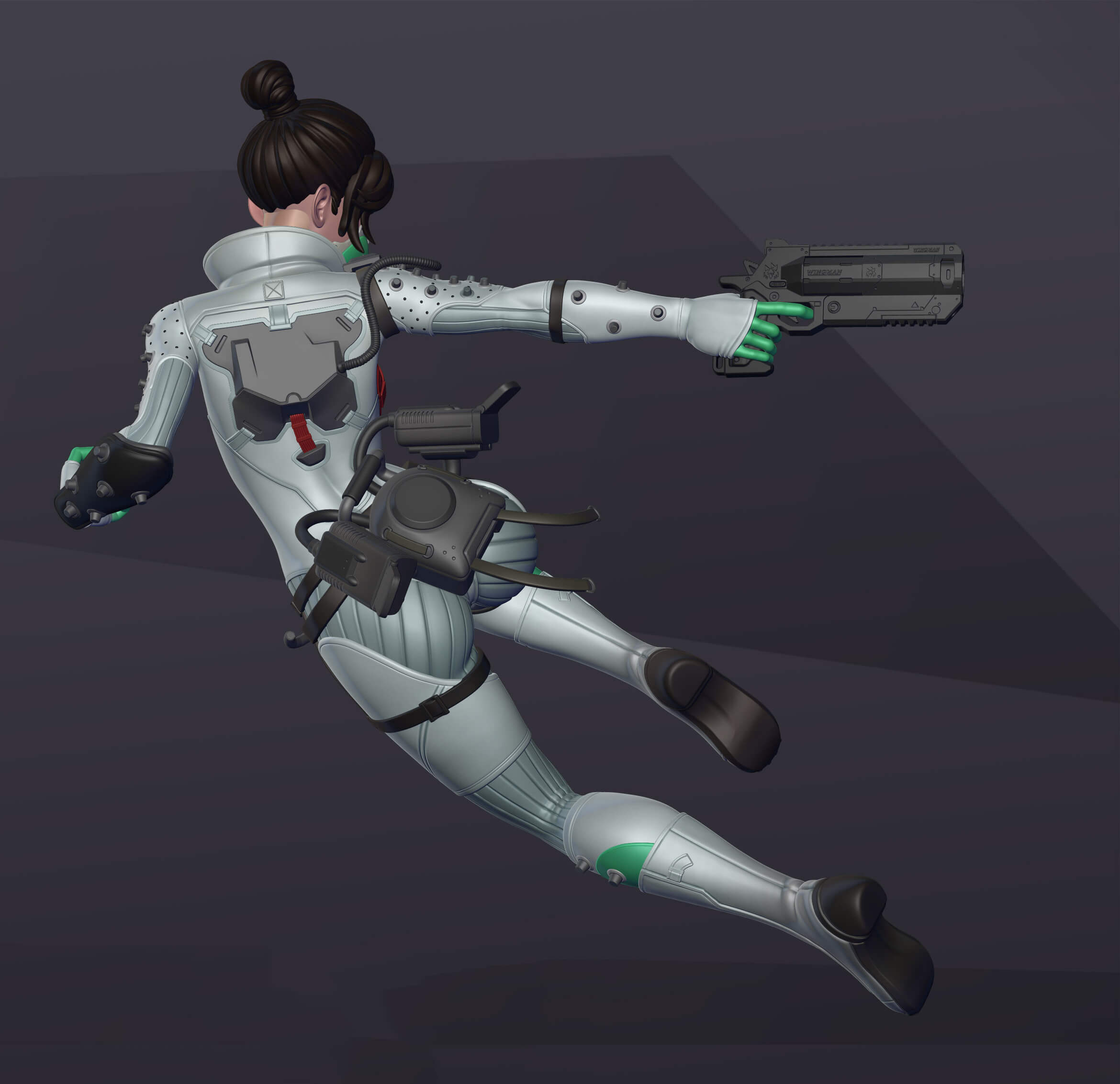 Wraith from Apex Legends Figure 3D Print Model 3D Model