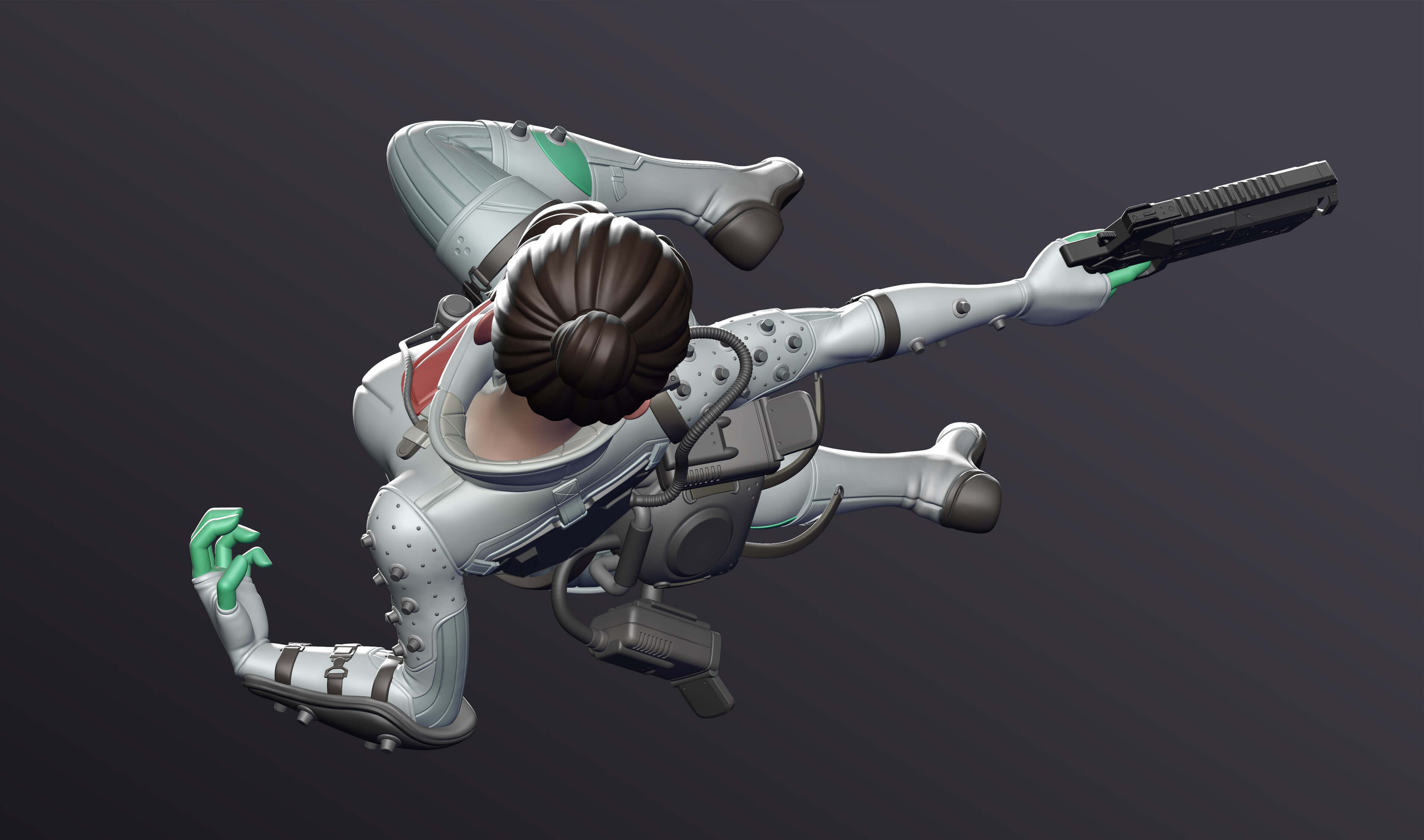 Wraith from Apex Legends Figure 3D Print Model 3D Model