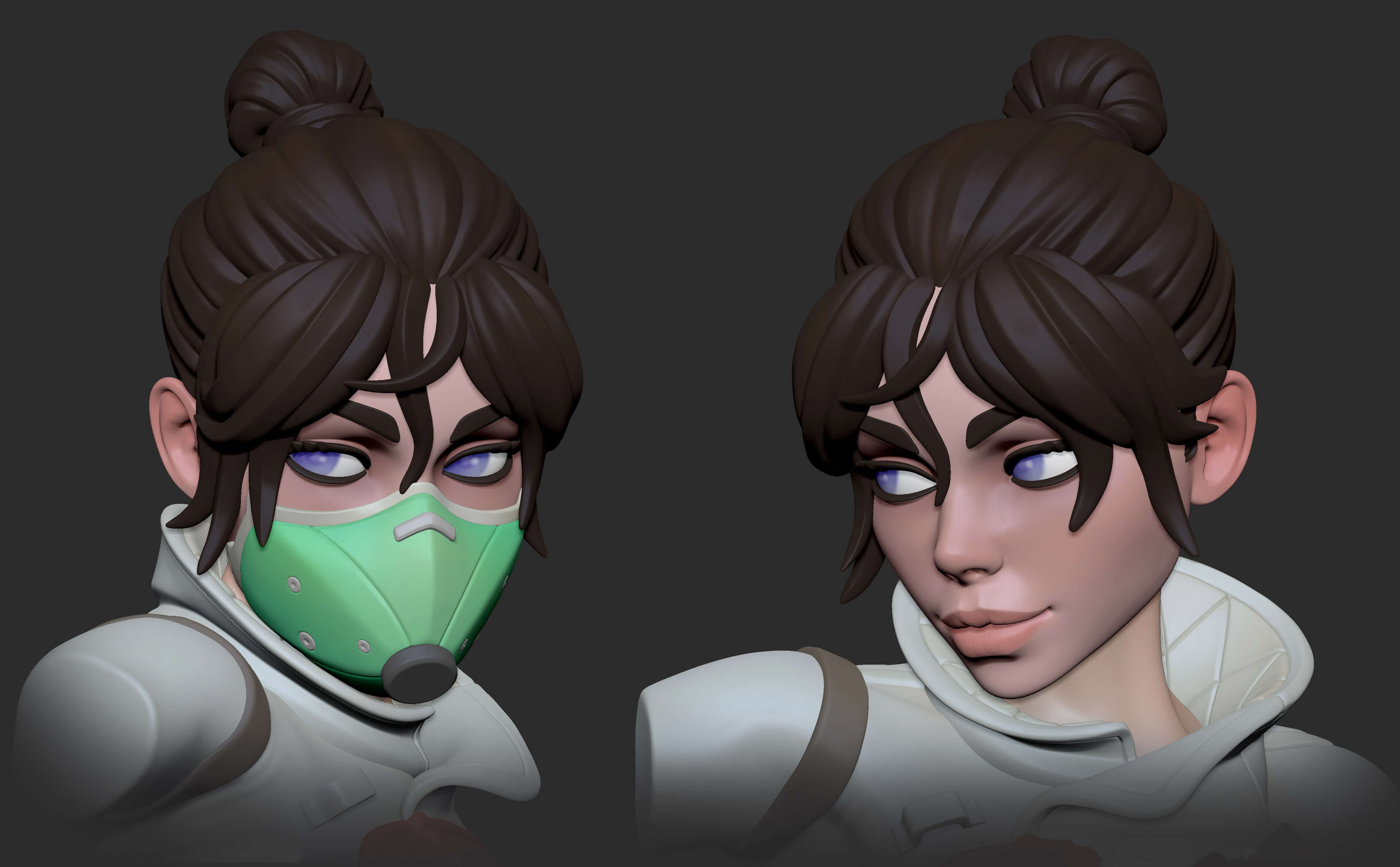 Wraith from Apex Legends Figure 3D Print Model 3D Model