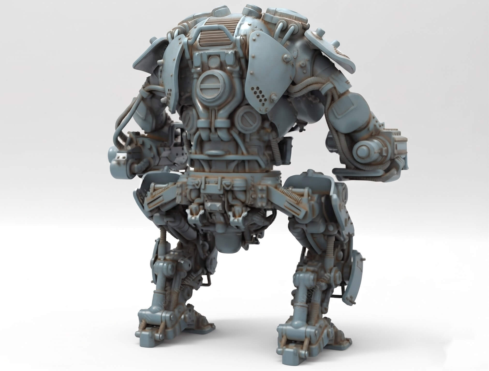 Zitadelle Wolfenstein Robot 3D Print Model 3D Model