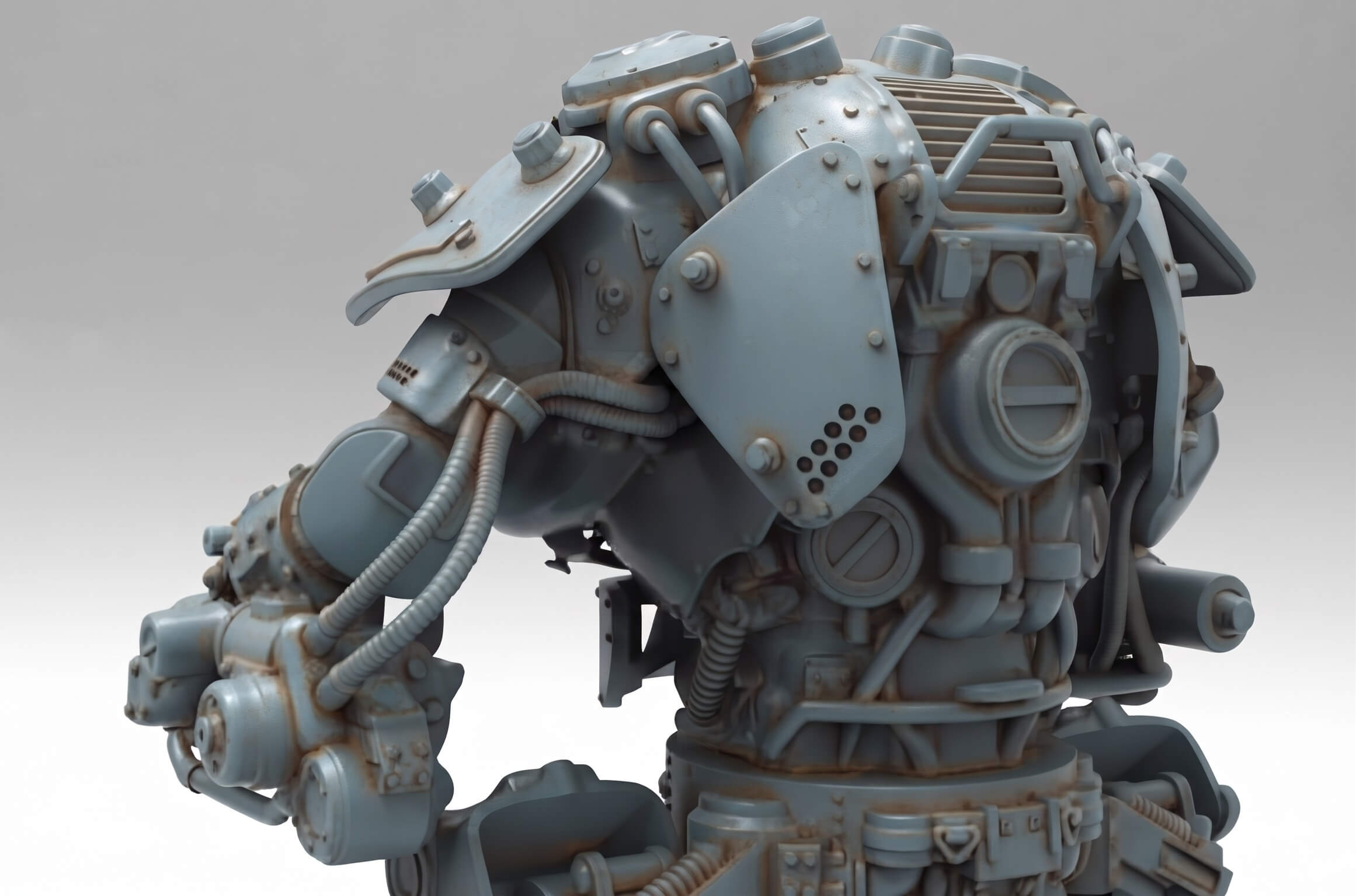 Zitadelle Wolfenstein Robot 3D Print Model 3D Model